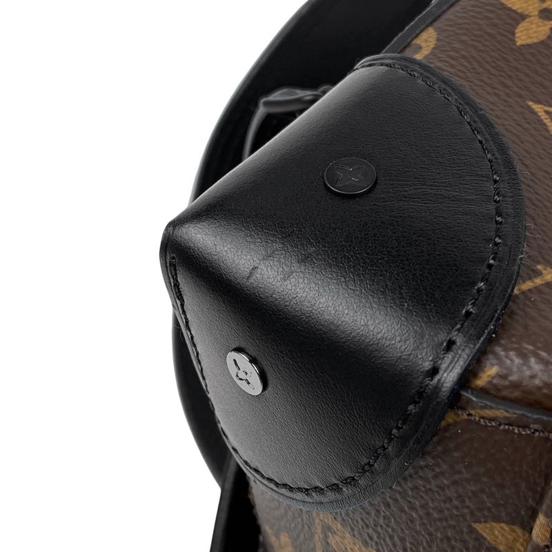 Louis Vuitton Soft Trunk Backpack PM Handbag Backpack Monogram Brown Blue