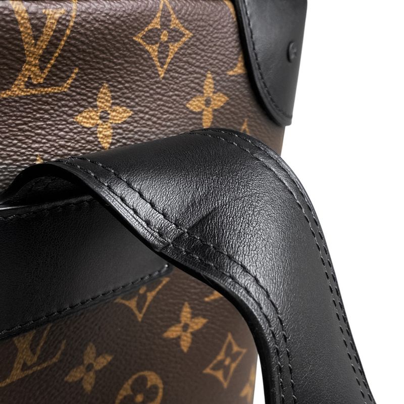 Louis Vuitton Soft Trunk Backpack PM Handbag Backpack Monogram Brown Blue