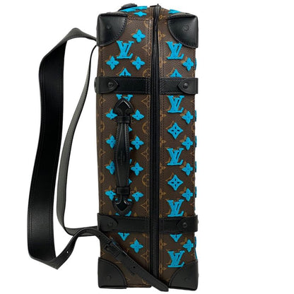 Louis Vuitton Soft Trunk Backpack PM Handbag Backpack Monogram Brown Blue