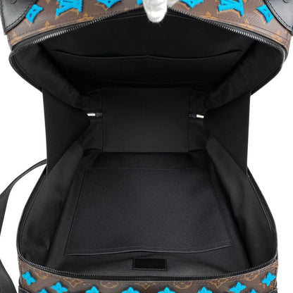 Louis Vuitton Soft Trunk Backpack PM Handbag Backpack Monogram Brown Blue