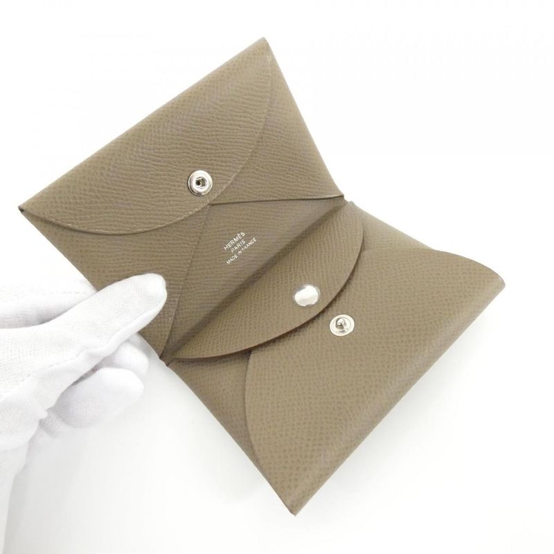 Hermes Calvi Duo 083035ck Coin Case