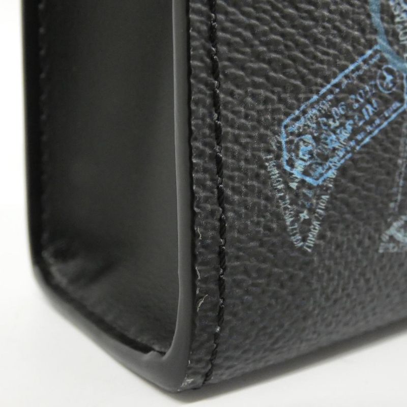 Louis Vuitton Damier Graphite Stamped Gaston Wearable Wallet N64608 Shoulder Bag