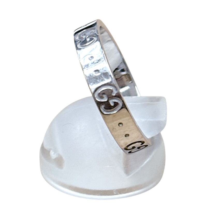 Gucci Icon No 18 Icon Ring 18k White Gold Ring / Ring Gucci White