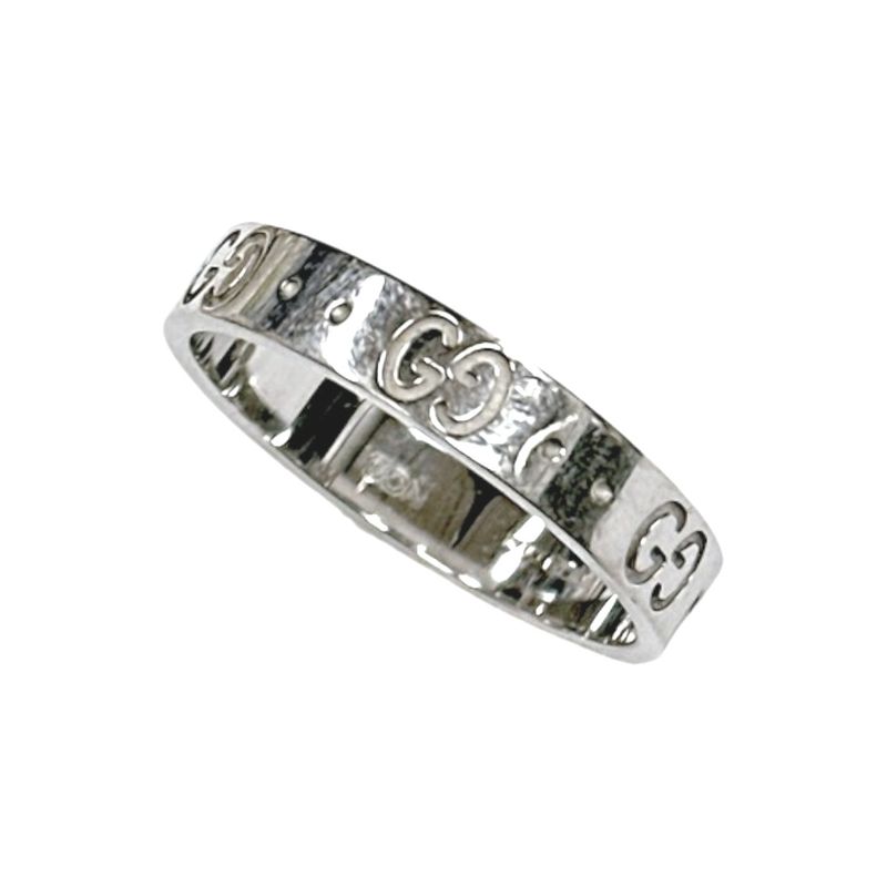 Gucci Icon No 18 Icon Ring 18k White Gold Ring / Ring Gucci White