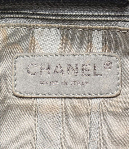 Chanel Double Chain Shoulder Bag Silver Hardware 12th Ladies Chanel