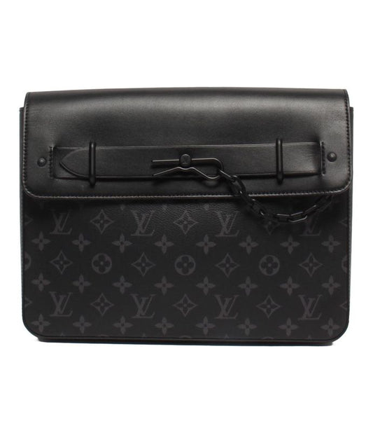 Louis Vuitton Clutch Bag Second Bag Monogram Eclipse Pochette Steamer M80107