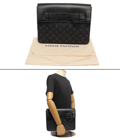 Louis Vuitton Clutch Bag Second Bag Monogram Eclipse Pochette Steamer M80107