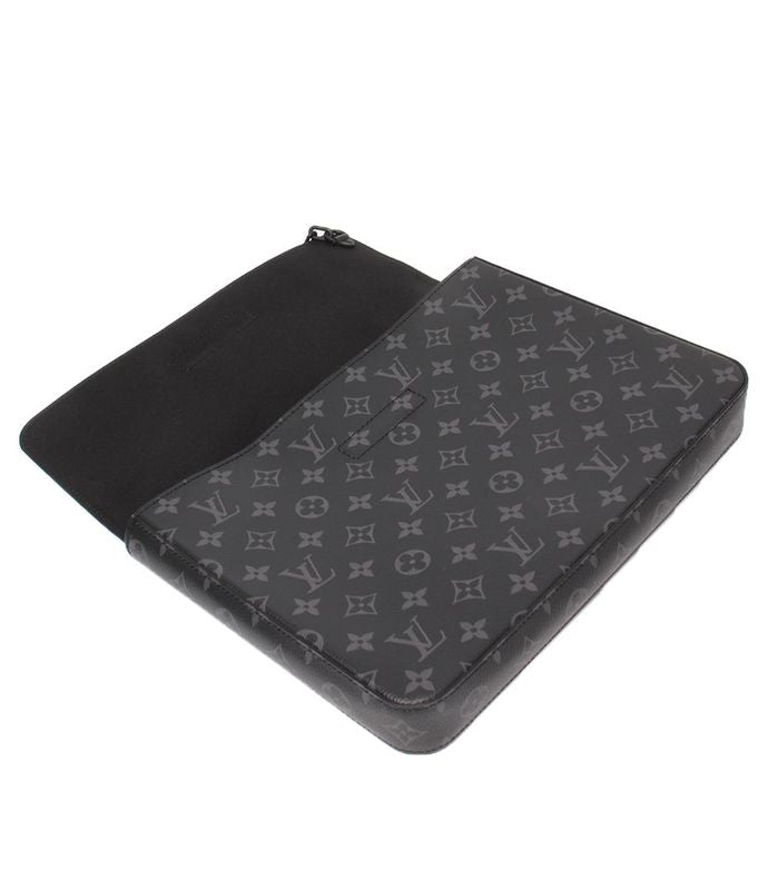 Louis Vuitton Clutch Bag Second Bag Monogram Eclipse Pochette Steamer M80107