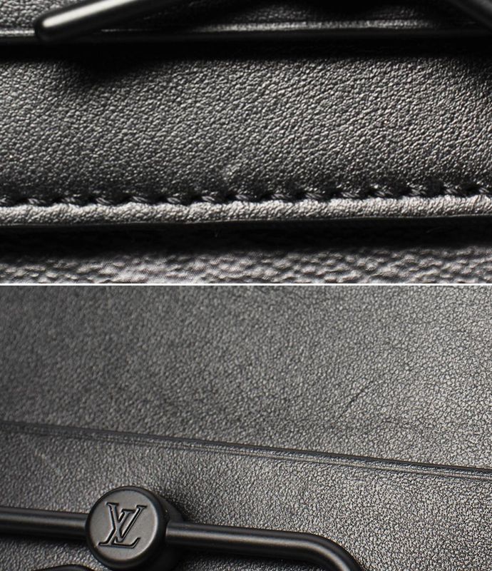 Louis Vuitton Clutch Bag Second Bag Monogram Eclipse Pochette Steamer M80107