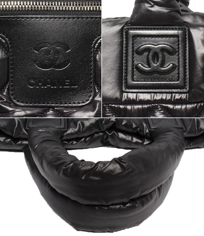 Chanel Tote Bag Silver Hardware Coco Cococoon Small Women's Chanel