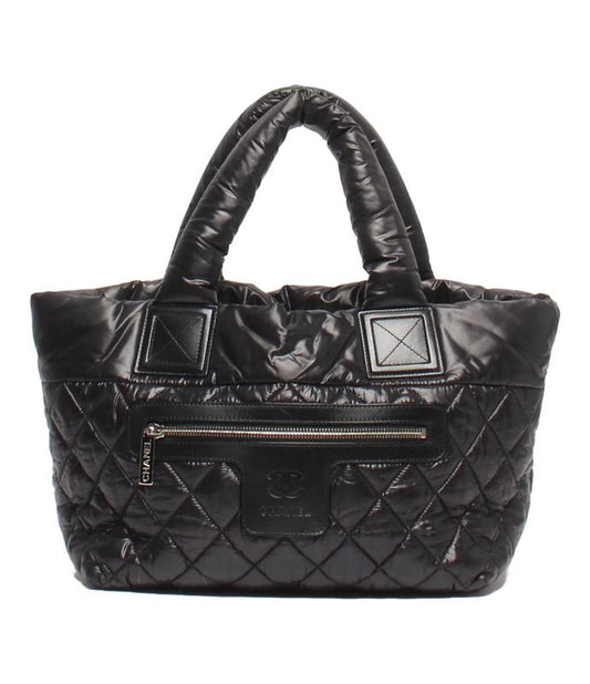Chanel Tote Bag Silver Hardware Coco Cococoon Small Women's Chanel