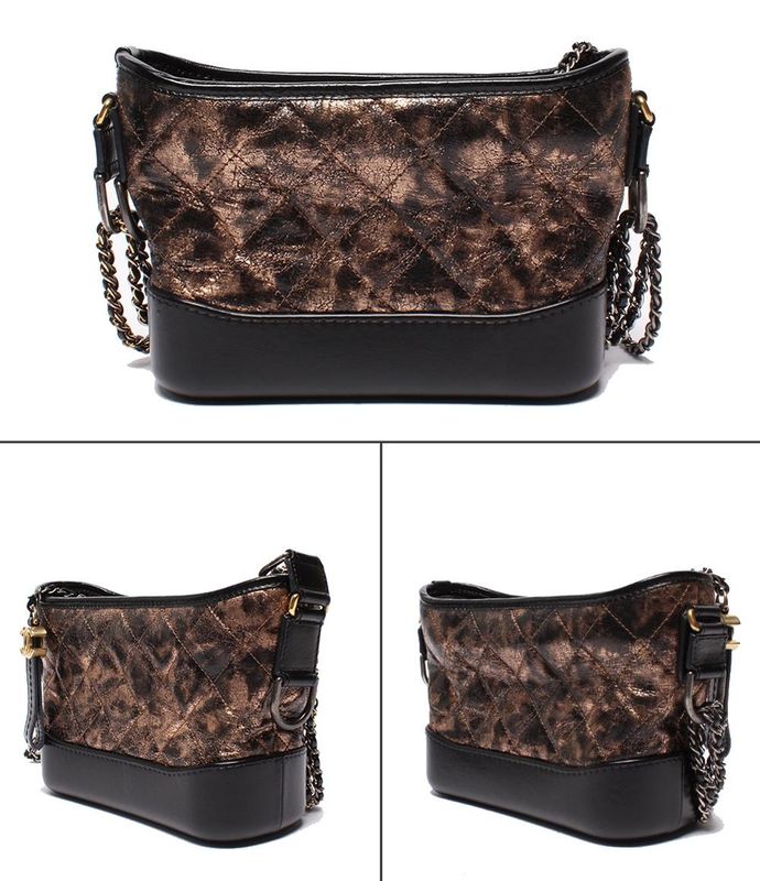 Chanel Shoulder Bag Hobo Bag Small Silver Hardware Gold Hardware Shoulder