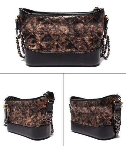 Chanel Shoulder Bag Hobo Bag Small Silver Hardware Gold Hardware Shoulder