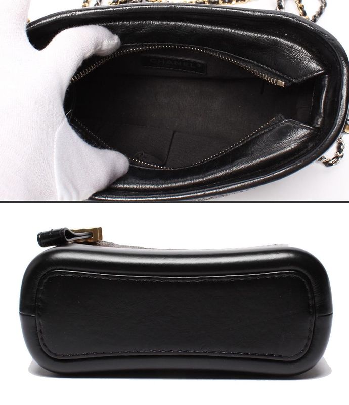 Chanel Shoulder Bag Hobo Bag Small Silver Hardware Gold Hardware Shoulder