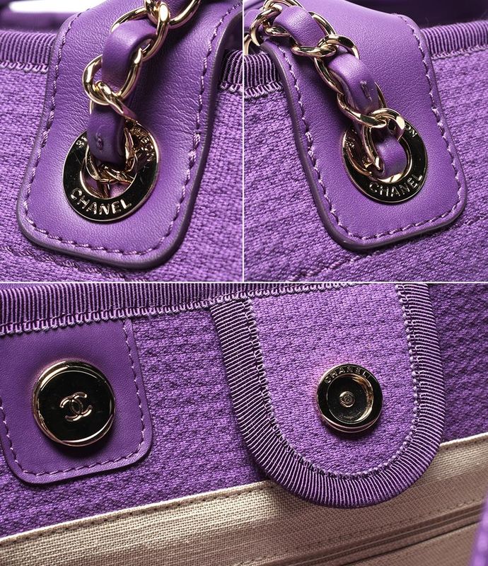 Chanel Tote Bag Handbag Gold Hardware Shoulder Deauville As3257 Women's Chanel