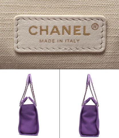 Chanel Tote Bag Handbag Gold Hardware Shoulder Deauville As3257 Women's Chanel