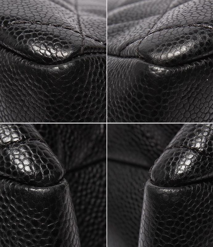 Chanel Chain Tote Bag Grand Shopping GST Silver Hardware Caviar Skin Matelasse