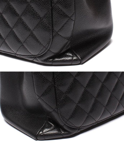 Chanel Chain Tote Bag Grand Shopping GST Silver Hardware Caviar Skin Matelasse