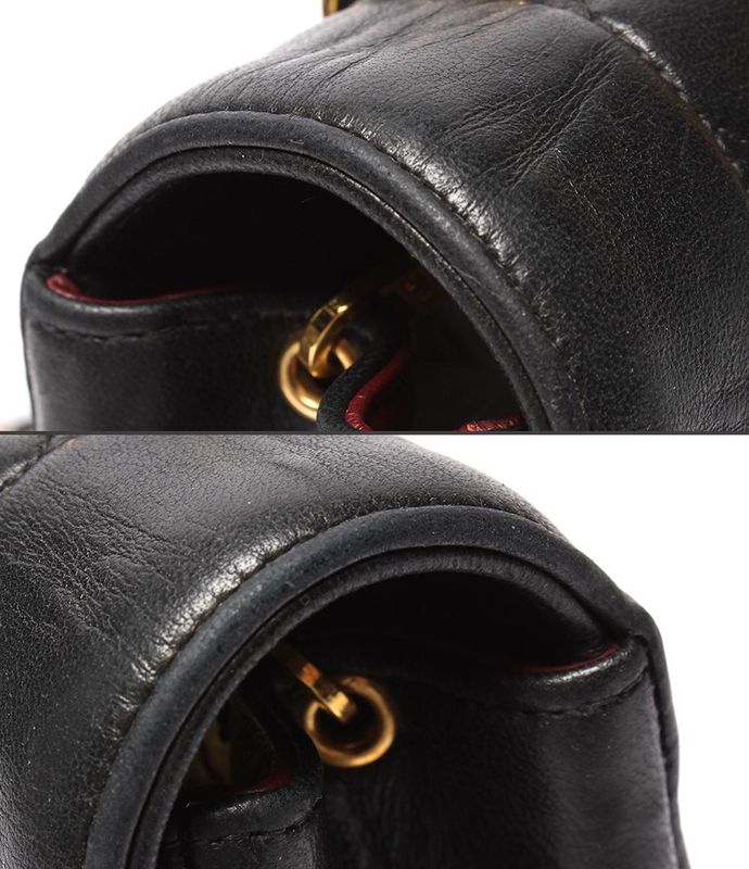 Chanel Chain Shoulder Bag Diana Lambskin 2nd Gold Hardware Single Flap Single