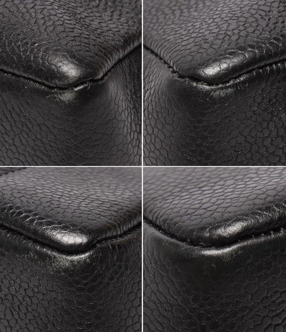 Chanel Chain Shoulder Bag Double Chain Gold Hardware Caviar Skin 3rd Shoulder