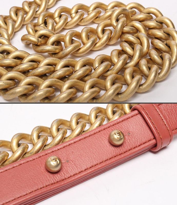 Chanel Chain Shoulder Bag Gold Hardware Lambskin Boy Chanel 25 Women Chanel