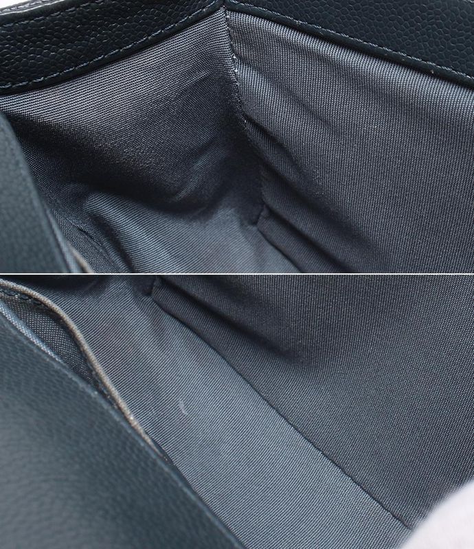 Chanel Chain Shoulder Bag Boy Chanel 25 Gold Hardware V Stitching Caviar Skin