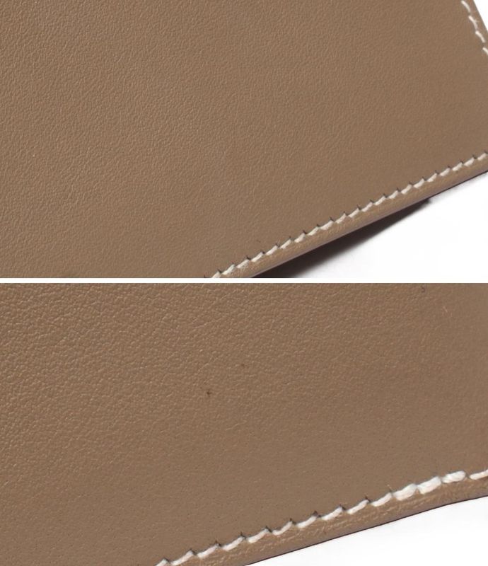 Hermes Bifold Wallet Engraved W Silk Quin Citizen Twill Compact Men's Hermes