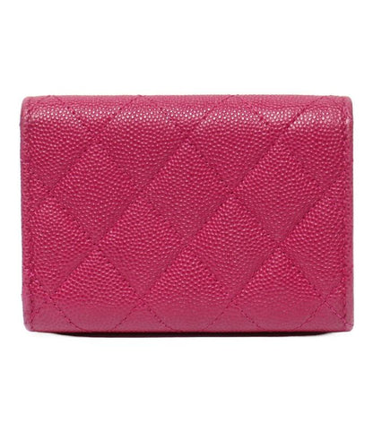 Matelasse Chanel Trifold Wallet Gold Hardware Caviar Skin Small Flap Wallet