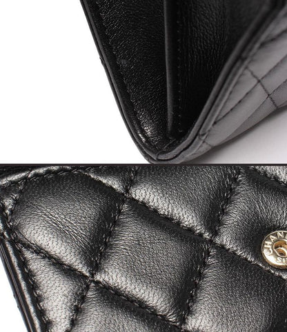 Chanel Compact Wallet Mini Wallet Gold Hardware 27th Camellia Women's Chanel