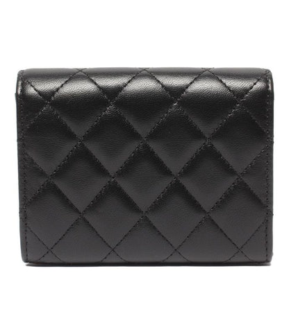 Chanel Compact Wallet Mini Wallet Gold Hardware 27th Camellia Women's Chanel