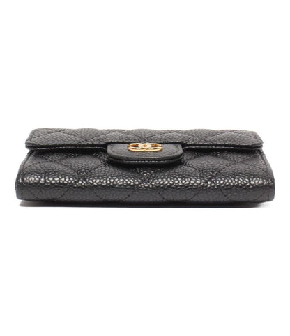 Card Case Matelasse Chanel Gold Hardware Caviar Skin Women's Chanel