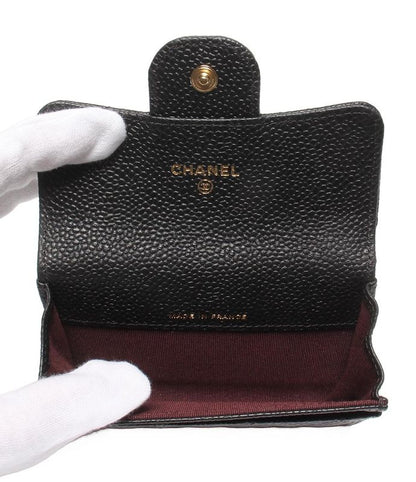 Card Case Matelasse Chanel Gold Hardware Caviar Skin Women's Chanel