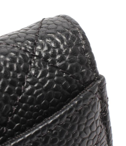 Card Case Matelasse Chanel Gold Hardware Caviar Skin Women's Chanel