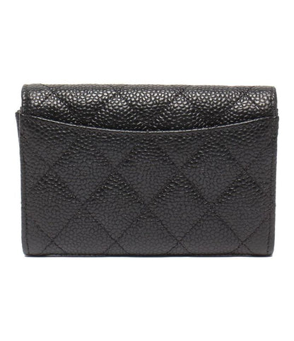 Card Case Matelasse Chanel Gold Hardware Caviar Skin Women's Chanel