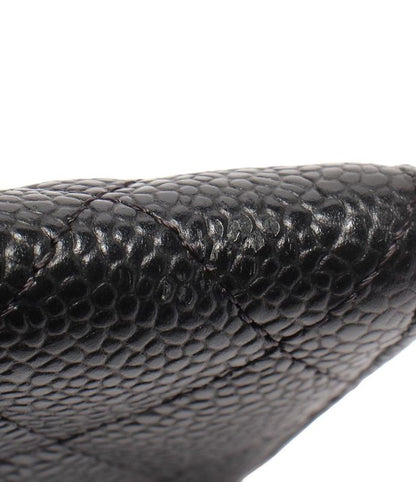 Card Case Matelasse Chanel Gold Hardware Caviar Skin Women's Chanel