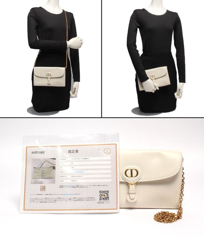 Christian Dior 2way Chain Shoulder Bag Clutch Bag Crossbody 93ma1222 Women