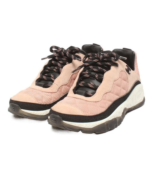 Chanel Low Cut Sneakers Coco Mark G38290 Women's SIZE 37 (M) Chanel