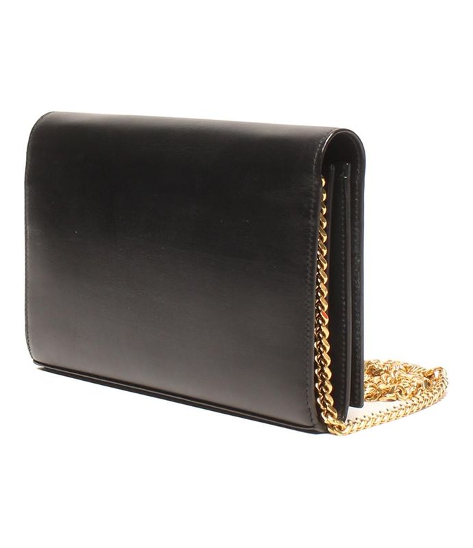 Yves Saint Laurent 2-Way Chain Shoulder Wallet Bag Clutch Bag Women's Yves