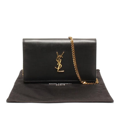 Yves Saint Laurent 2-Way Chain Shoulder Wallet Bag Clutch Bag Women's Yves