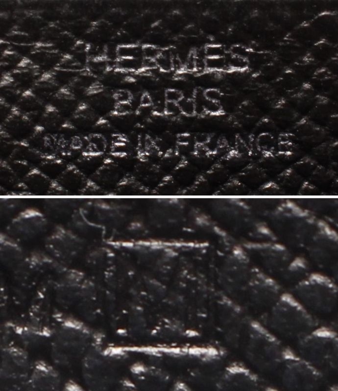 Hermes Card Case M Engraved Silver Hardware Bearn Ladies Hermes