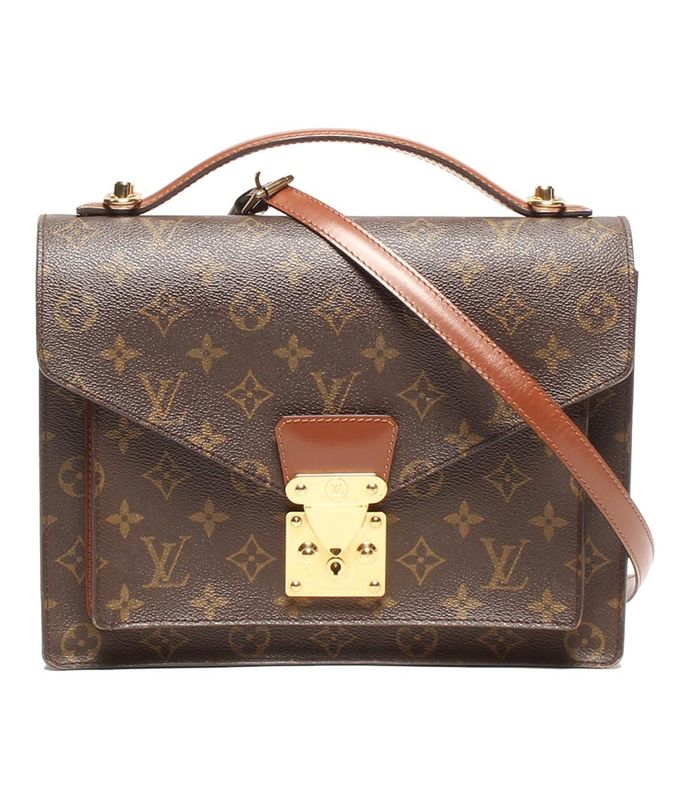 Louis Vuitton 2way Handbag Shoulder Bag Crossbody Business Bag Monceau Monogram