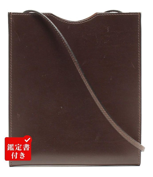 Hermes Shoulder Bag Crossbody Pochette H Engraved Ladies Hermes