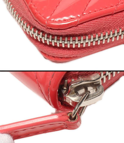 Chanel Round Zipper Long Wallet Silver Hardware Women's Chanel