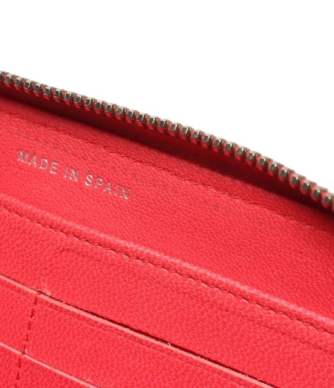 Chanel Round Zipper Long Wallet Silver Hardware Women's Chanel