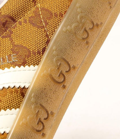 Gucci Adidas Low Cut Sneakers Gazelle GG Canvas Hq8850 Men's Size 26.0 (M)