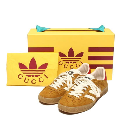 Gucci Adidas Low Cut Sneakers Gazelle GG Canvas Hq8850 Men's Size 26.0 (M)