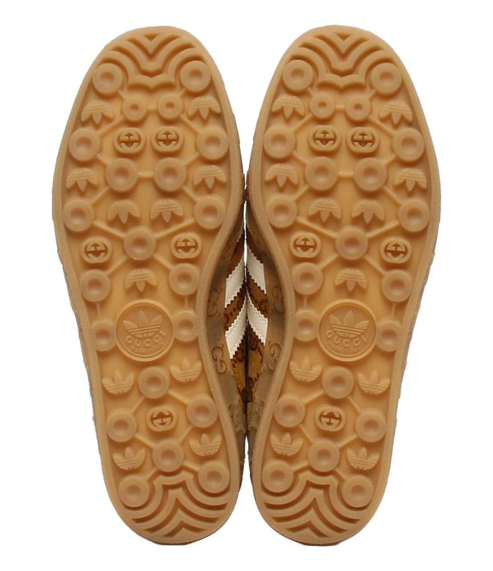 Gucci Adidas Low Cut Sneakers Gazelle GG Canvas Hq8850 Men's Size 26.0 (M)