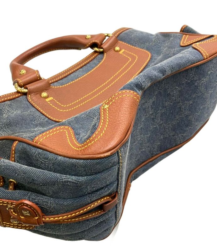 Celine Handbag Boogie Bag Denim Macadam Women's Celine