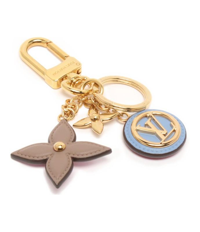 Louis Vuitton Key Holder Key Ring Bag Charm Porte Cles Preppy Flower M00363