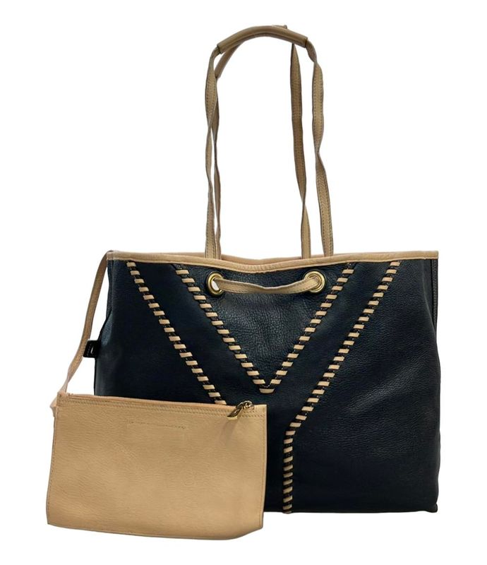 Yves Saint Laurent Tote Bag Reversible Leather Neo Double Women's Yves Saint